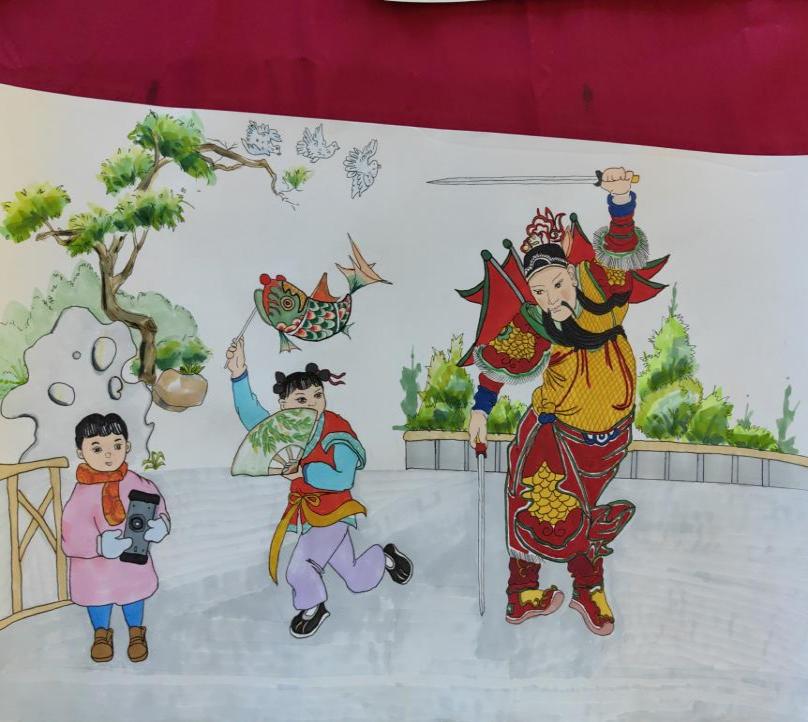 天津市滨海新区yl23455永利官网 《悄然福至》方雨洁 大一年级