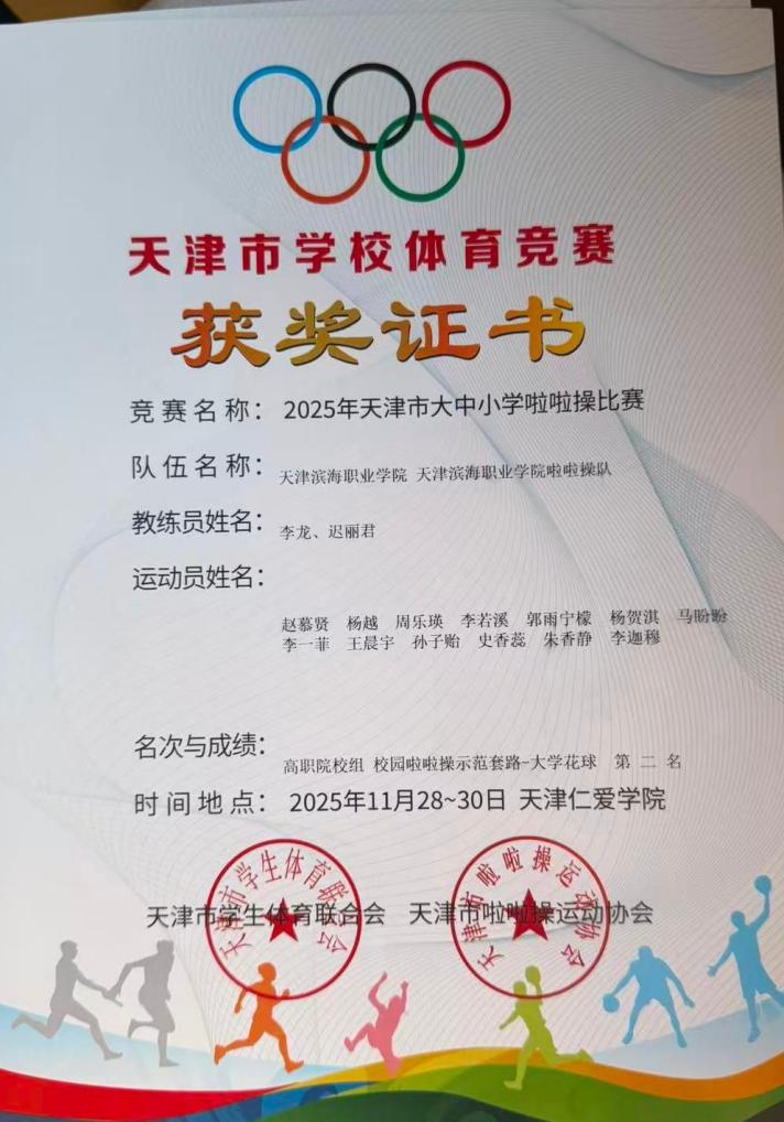 示范套路第二名